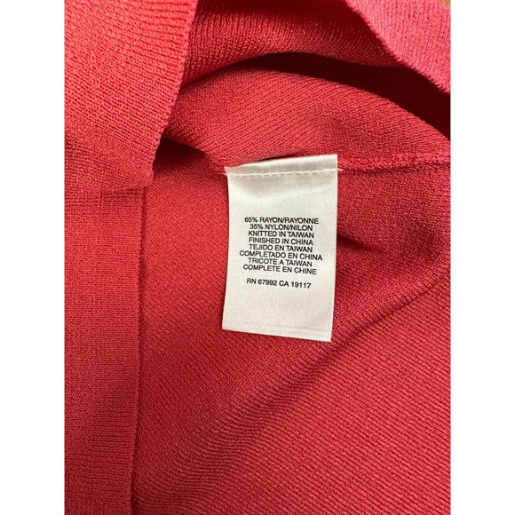 Sigrid Olsen Fitted Pink Tank with Button Detail Size M - Picture 5 of 7